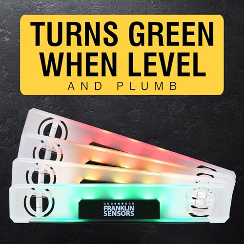 Franklin Sensors Light Level, Turns Green When Level, Magnetic Leveler (Pack of 3) - size: 12 (Pack of 3)