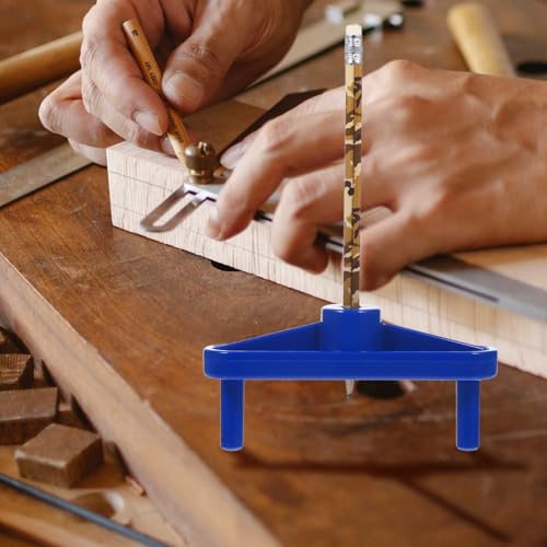 Uonlytech Center Scribe Tool Center Marking Gauge for Woodworking Line Scriber and Finder Marking Guide for Board Cutting Drilling Holes Assembly 5.11 X 1.77 X 1.18 in 1 Pack