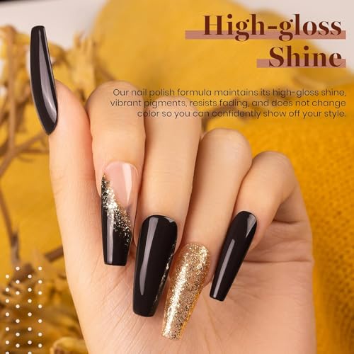 Beetles Gel Nail Polish Set, Caramel Swirl Gel Polish 6 Colors - color: A - Mixed Finishes | Caramel Swirl