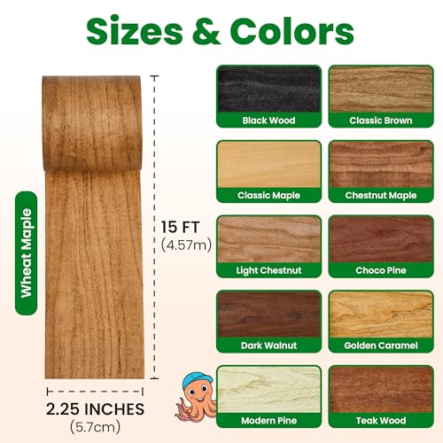 ECOHomes Wood Grain Repair Tape (Wheat Maple, 2.25 Inch x 15 Feet) - color: Wheat Maple, size: 2.25 Inch By 15 Ft