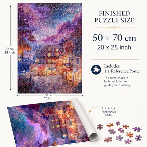 Jigsaw Puzzles for Adults 1000 Pieces Impossible Puzzle 28 x 20 inch