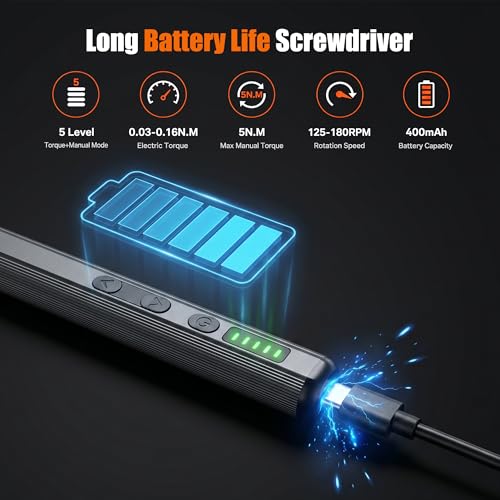 Precision Electric Screwdriver Set, 138-in-1 Mini Cordless Repair Kit