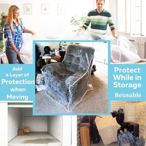 Evelots Clear Vinyl Recliner & Armchair Cover, Waterproof Protector - size: Armchair