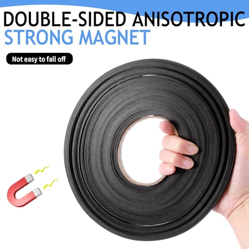 Tellegloww Black Magnetic Tape Roll Thin Strips, 1/4 in X 60 ft, 1 Pcs - size: 1/4 inch x 60 feet