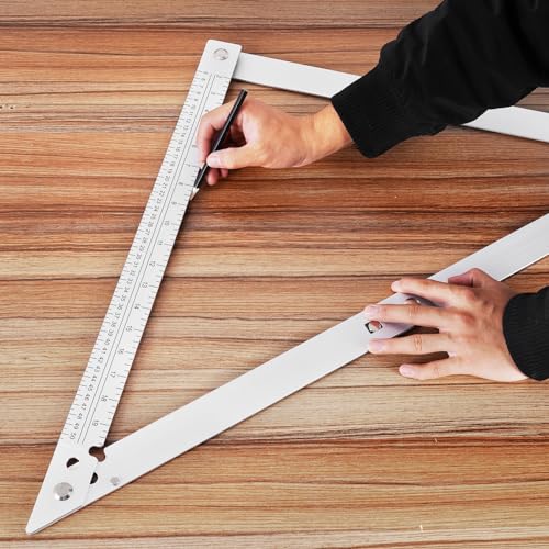 Folding Triangle Ruler 48inchs Aluminum Framing Square