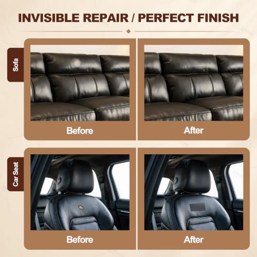 ONine Leather Repair Tape,Self Adhesive Leather Repair Patch,Leather Patches for Furniture,Sofa,Car Seats,Office Chair. Vinyl Repair Kit 3x60in (Black) - color: Black, size: 3 x 60 inches