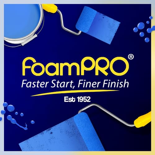 FoamPRO 187-10 Finest Finish Mini Foam PAint Roller Refills, Pack of 10 - size: Pack of 10, style: Refill 6"
