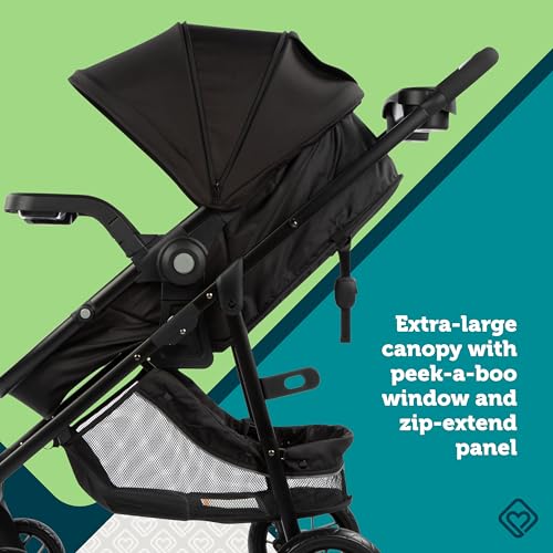 Safety 1st Grow and Go Flex 8-in-1 Car Seat Stroller Combo, Baby Stroller Travel Systems for Infants 4-30 lbs, Stroller and Carseat Combo Set, Foundry - color: Foundry