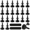 20Pack Adjustable Leveling Feet, 3/8”-16 Thread Heavy Duty Furniture Levelers, Adjustable Table Feet with T Nut Bolt for Chairs Cabinets Sofa Workbenches and Furniture Legs