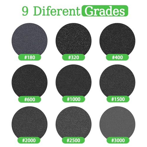 32pcs Sanding Sponge Set, 12 Different Grades of Sanding Block 180-3000Grits, Reusable Wet and Dry 4"x3" Sand Paper for Metal Wood Drywall Walls Stone Automotive Paint Plastic DIY(Variety of Grits)