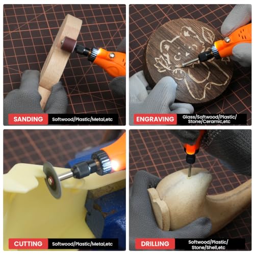 218PCS Rotary Tool Accessories Kit, 1/8" Rotary Tool Attachments