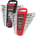 30-Piece Combination Wrench Set - Open End Wrench Set with Organizer Professional 12 Point Wrench Kit Tool for Mechanic Garages Workshops 1/4'' to 1'' & 8-22mm - style: 30-Piece Combination (SAE & Metric)