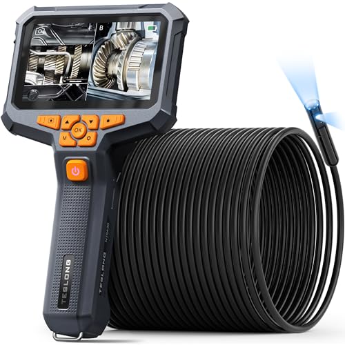 Teslong Dual Lens 50FT Sewer Camera for Drain & Plumbing Inspection - size: 50FT