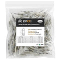 26-24 AWG Heat Shrink Butt Connectors - 100Pcs White Insulated Waterproof Electrical Marine Automotive Wire Splice Connector Crimp Wiring Terminals - size: AWG 26-24