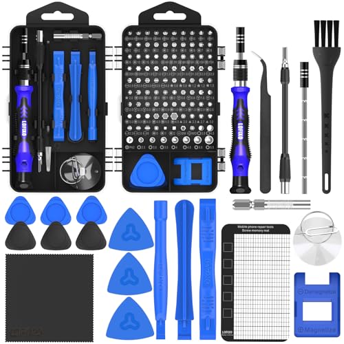 Precision Screwdriver Set,Glasses repair kit,Magnetic Screwdriver Torx T6 T8 T9 T10,Pentalobe P5,Triwing,Flathead,Phillips with Pry Tool for iPhone/Xbox/Ps4 Laptop,Computer,Switch,Phone Screen,Watch - color: Blue