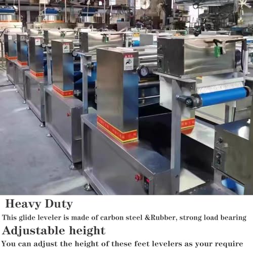 Heavy Duty Leveling Screw Leg,Leg Leveler 3.14" Dia Base,Adjustable Leveling feet M16 Thread, 2600 Lb Capacity,Capacity for Workbench, Machine, Cabinet, (D80xM16x100,4 Pcs,Black) - size: D80xM16x100,4 Pcs