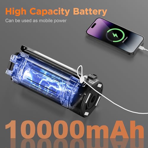CAVN Rechargeable Camping Light with Tripod Stand - color: Black