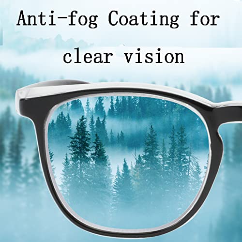 Safety Glasses for Men Women Nurses Anti Fog Stylish Fashion Comfortable Goggles with Side Shields Eye Protection for Adult - color: 3-pack: Pink, Black, Blue