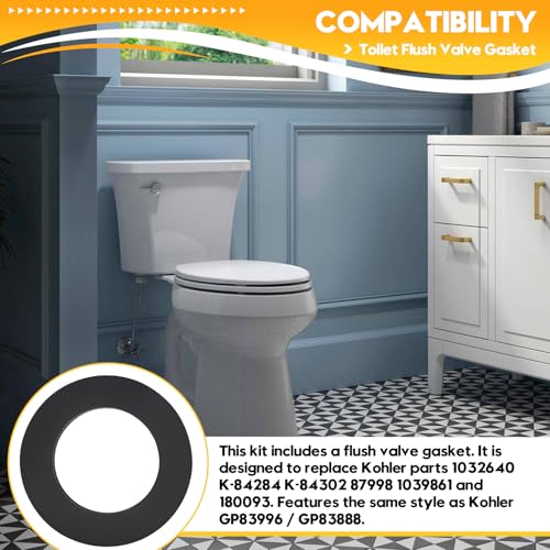 4 in. Toilet Flush Valve Gasket Fits for Kohler Toilet Tank Components
