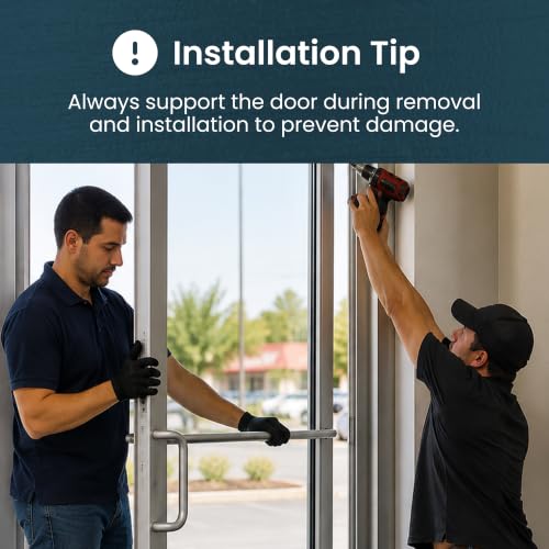 Pacific Doorware YKK Style Storefront Door Pivot Hinge Set - Left, Bronze | Dark bronze duronotic finish for storefront doors, compatible with YKK style frames, complete pivot hinge hardware set - size: Left Hand, style: Duronotic Bronze