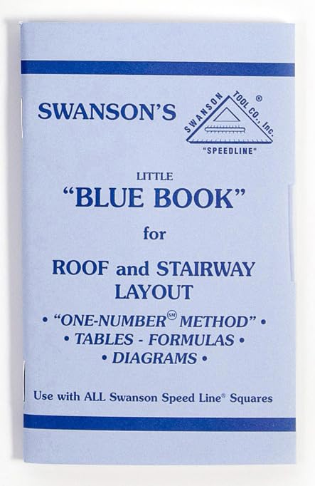 Swanson Tool Co., Inc Swanson T0108 Big 12 Speed Square Layout Tool with Blue Book, Plain gradations, 12-Inch - size: 12 inch, style: Big 12 (plain)