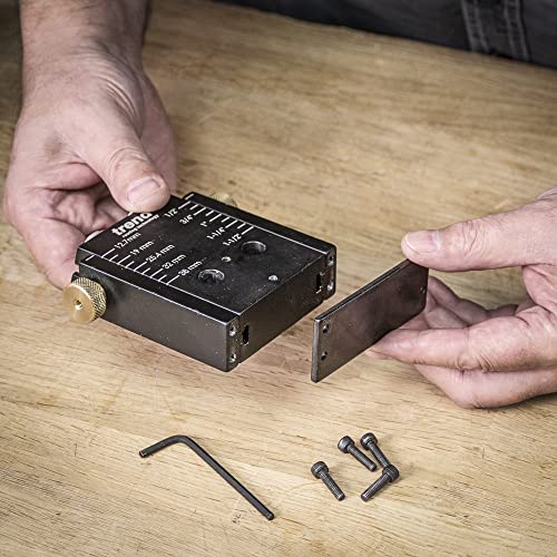 Trend Pocket Hole Jig Kit with Dual Column Jig, Face Clamp, HSS Drill Bit & Depth Setting Collar, 2 Square Bit Drives & 100 Pocket Hole Screws, PH/JIG