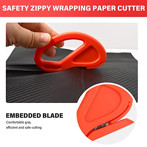 Gomake Vinyl Wrap Tool Kit Car Window Tint Installation Tools Wrapping Kit | Vinyl Wrap Squeegee Tool, 9mm Utility Knife, Film Cutter and Vinyl Tucking Tool Window Tint Kit for Car Wrapping - color: Red