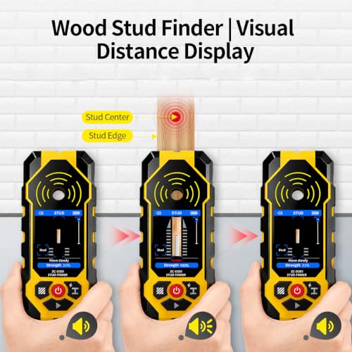 ZC-D201 Stud Finder Wall Scanner,2.4" Digital HD Screen Rechargeable
