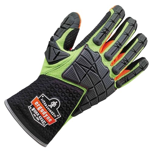 Ergodyne Unisex Proflex 925f(x) Dorsal Impact-resistant Gloves - Ansi/Isea 138-2019 Level 2, En 388: 4121xp - size: Large