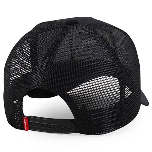 Trendy Apparel Shop 5 Panel Structured Tool Theamed Design Trucker Cap - color: Cutter Black