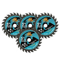 3 Inch Wood Cutting Disc 4pcs - 24T TCT Carbide Tipped Teeth Compact Circular Saw Blade with 3/8-Inch Arbor, General Purpose for Cuttting in Wood Plastic and Composite Materials - size: TCT (for wood)