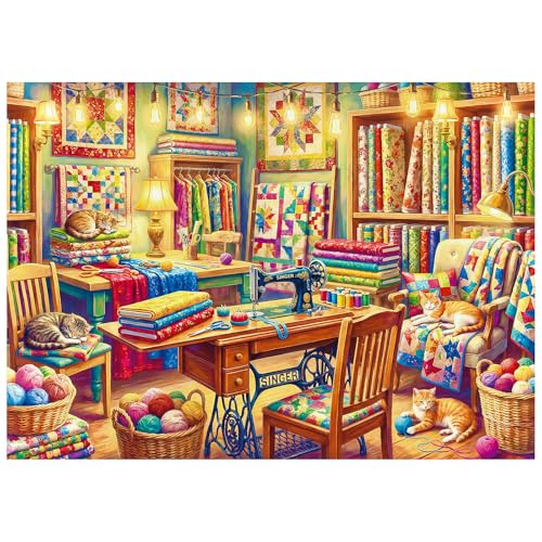 Quilt Sewing Puzzles for Adults 1000 Pieces - color: Quilt Haven