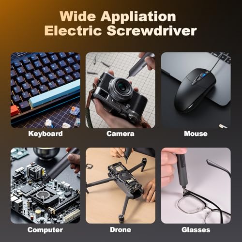 Electric Screwdriver, 75 IN 1 Precision Screwdriver Set with 3 Torque Settings, Magnetic Storage & LED Light, S2 Steel Mini Power Screwdriver Repair Tool Kit for Electronics, Camera (Dark Blue)