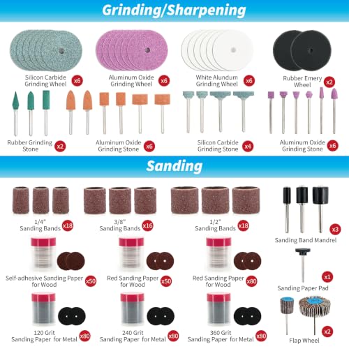 652-Piece Rotary Tool Accessory Kit, Dremel Compatible