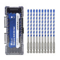 10 Pack 1/4 inch Concrete Drill Bit Set,Masonry Drill Bit Set - style: 1/4"（10 Pcs）