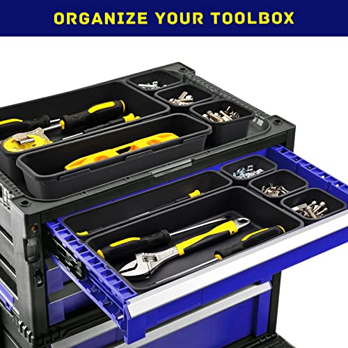 Tool Box Organizer, Tool Drawer Organizer Tray Divider, Toolbox Organization, Garage Tool Organizers and Storage, Tool Box Accessories for Rolling Tool Chest Cabinet (47PCS) - color: 47PCS