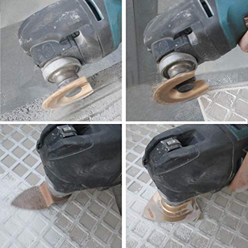 6pcs Universal Carbide Oscillating Saw Blades, HEMUNC Mixed Multitool Saw Blades - size: Assorted Carbide Blades Kit