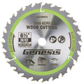 Genesis 6-1/2" Thin-Kerf 24T Circular Saw Blade for Genesis GLCS2065B Cordless Circular Saw - style: 6-1/2 in. Circular Saw Blade