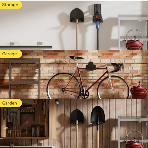 JNIHEEP Garage Organizer Trimmer Rack,Garden Power Tool Hanger,4 Pack,Black - color: Black 4 Packs