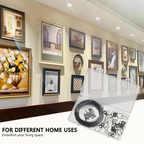 Picture Hanging Wire Kit D Rings Picture Hardware with Screws - size: size_2