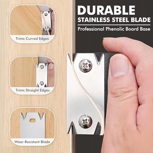 NECAMOCU Edge Banding Trimmer, Upgraded Mini Edge Band Trimmer & Cutter - size: Trimmer