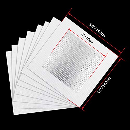 8pcs Drywall Repair Patch, 4" x 4" Drywall Patch Self Adhesive Aluminum Wall Repair Patch Kit - size: 4" x 4", 8 PCS
