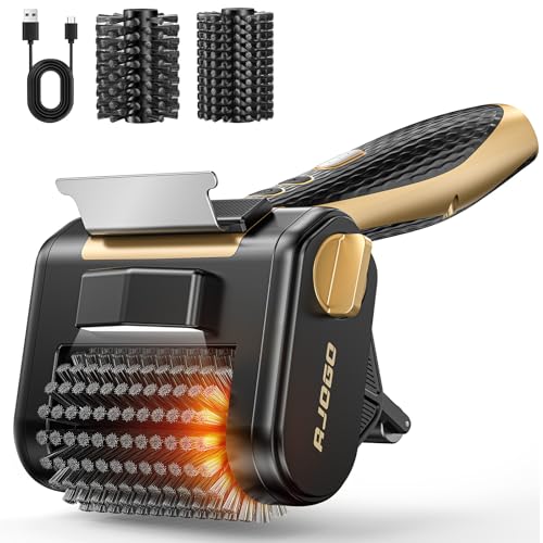 Cordless Electric Grill Brush with LED Light and Front Scraper, Gold - color: Gold