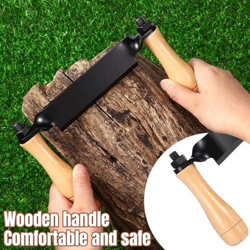 3 Pcs Straight Draw Shave Knife Set 5" 8" 10" Woodworking Debarking Hand Tool Wood Razor Shaving Wood Barking Tool for Men Tree Bending Broach Peeling Whittling Shaping Detailing Stripping - style: Straight