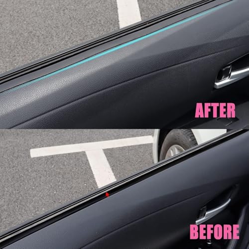 AUTOXBERT 4M/13Ft Car Window Side Seal Strip V Shape Rubber Seal Weather Strip Car Front Rear Window Trim Edge Moulding Weatherstrip for Waterproof Anti Noise Dust Sound Insulation Trim Molding