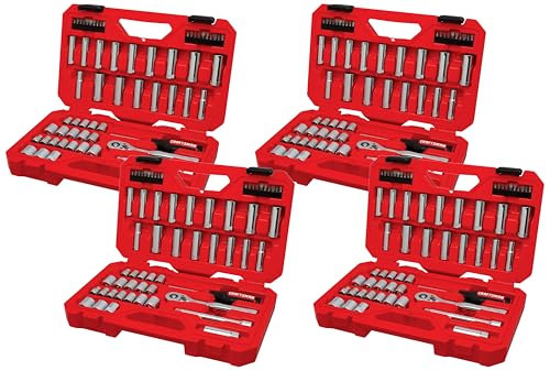 CRAFTSMAN Mechanics Tool Set, 3/8 Inch Drive, 61 Piece (CMMT45161) (Pack of 4) - size: Pack of 4