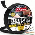 XFasten Wire Harness Tape, 3/4-Inch x 50-Foot, High Temp Wiring Loom Harness, Self-Adhesive Felt Cloth Electrical Tape for Automotive Engines, Noise Dampening, and Cable Protection - style: 3/4-Inch x 50-Feet (Single Pack)