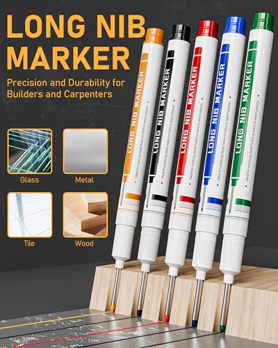 STAGEEK 49 Pack Carpenter Pencils with Sharpener