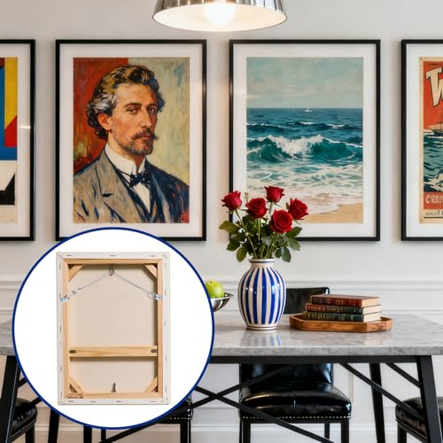 92PCS Picture Hanging Kit - 30 Feet Braided Hanging Wire, 30Pcs D Ring Picture Hangers with Screws and 30Pcs Aluminum Crimping Loop Sleeve for Canvas Paintings, Photo Frames
