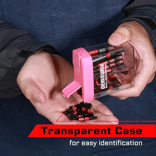 Geinxurn Impact Torx Screwdriver Bits Set,43 Pcs(T7-T40) Magnetic 1"& 2" Long S2 Steel Torx Driver Bits with Magnetic Bit Holder Storage Colorful Box - color: T7-t40, size: 1"2"-43PCS